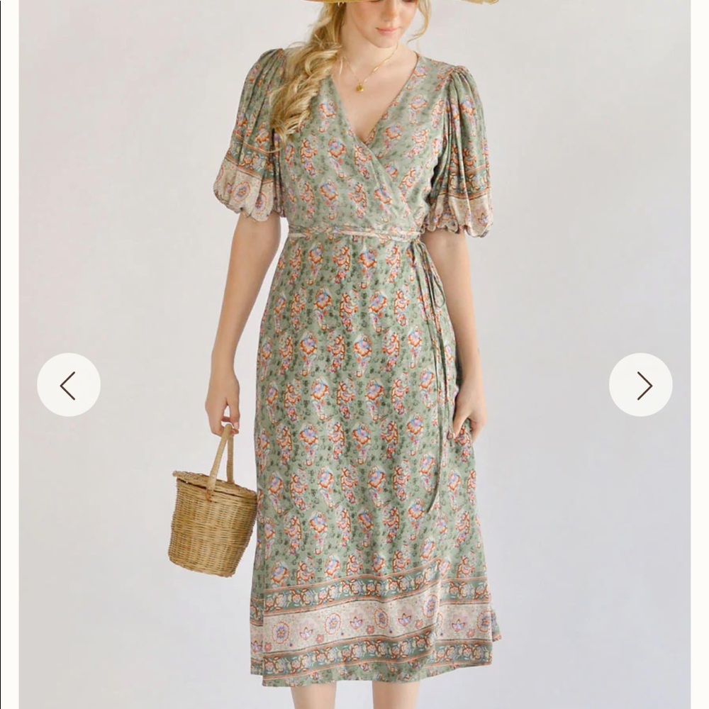 Adored Vintage Floral Flourish Dress
